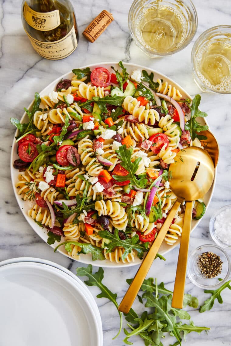The Best Pasta Salad - The only recipe you need here! So fresh, so zesty, and sure to be a hit with EVERYONE at dinner, potlucks and picnics!