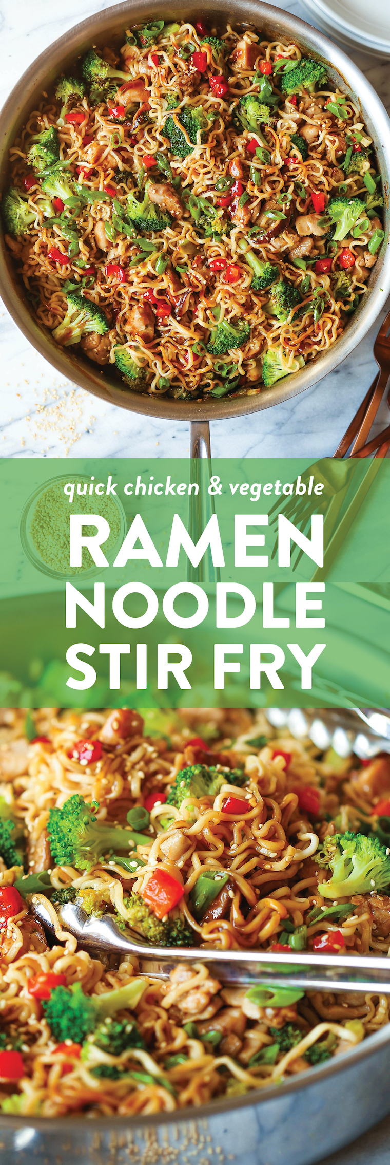 Quick Chicken Ramen Noodle Stir Fry Recipe