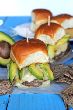 Stuffed Green Chili con Queso Cheeseburger Sliders